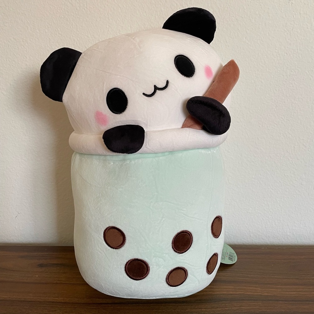 Takashoji Super Cute 14 Inch Boba Panda Round1 Plush Plushie Stuffed Animal